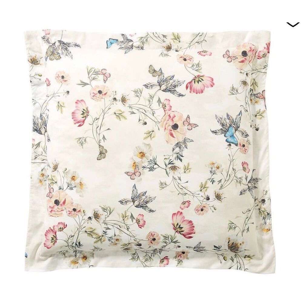 Pottery Barn Monique Lhuillier Tuileries Percale Euro Sham